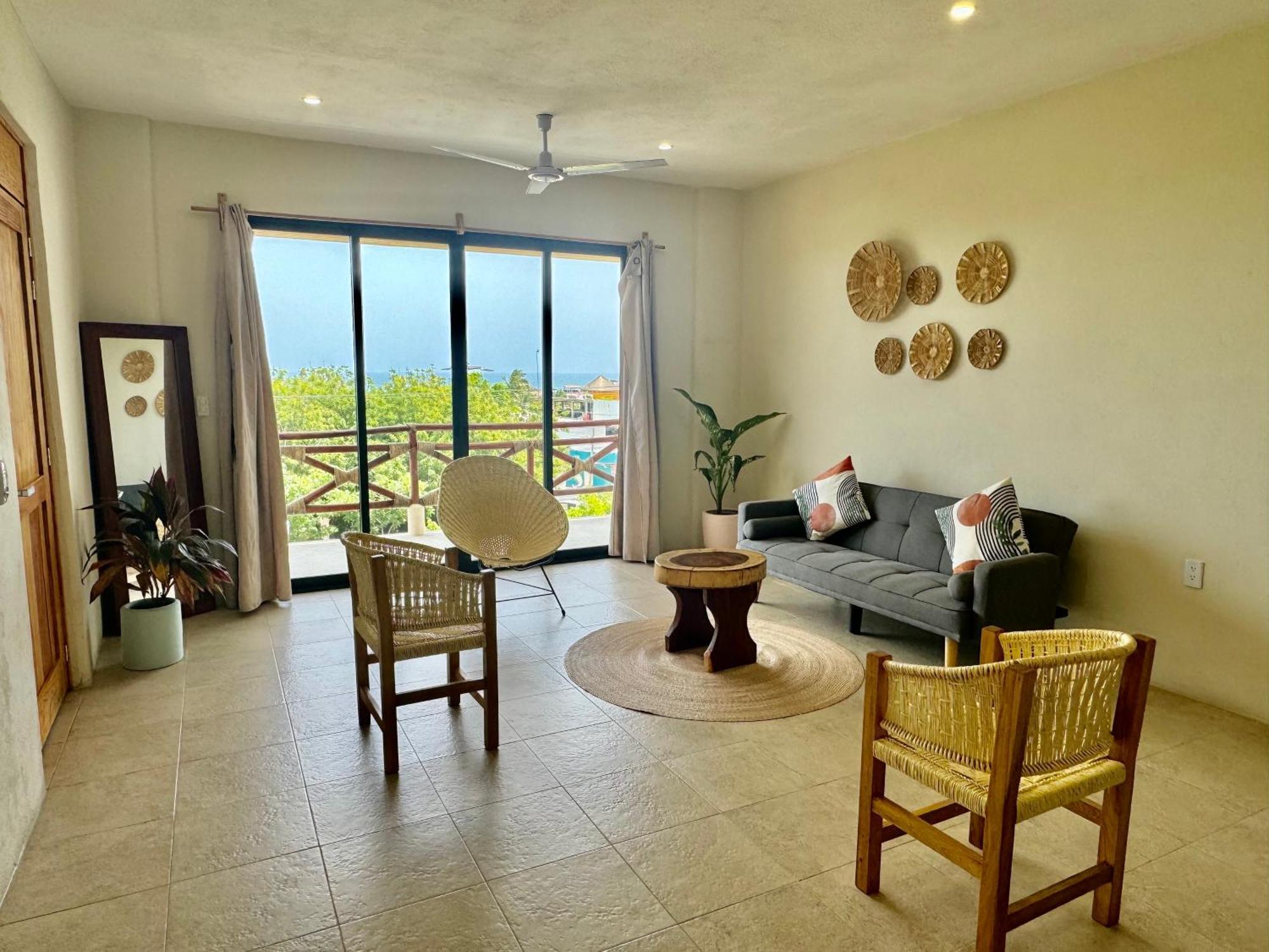 Casa Zianda - Amplios Apartamentos Con Vista Al Mar - A 7 Minutos Caminando De Playa Zicatela Brisas de Zicatela Ngoại thất bức ảnh