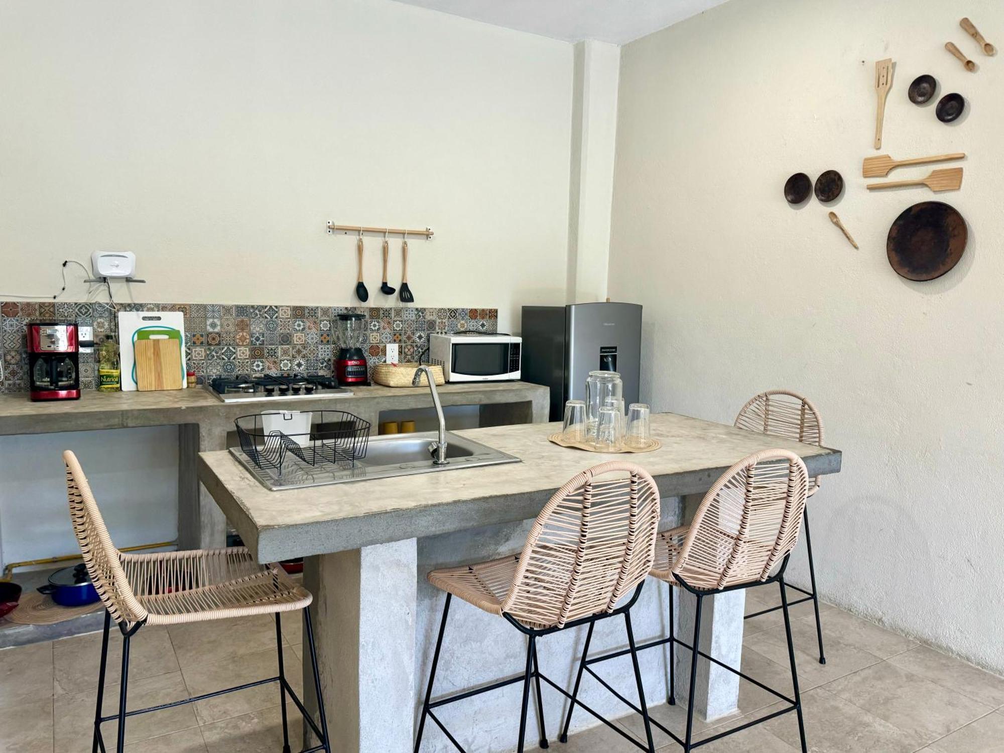 Casa Zianda - Amplios Apartamentos Con Vista Al Mar - A 7 Minutos Caminando De Playa Zicatela Brisas de Zicatela Ngoại thất bức ảnh